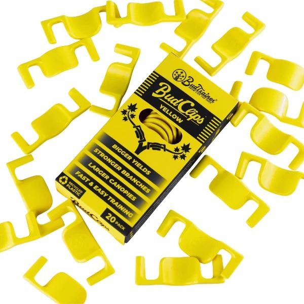 BudClips by BudTrainer, yellow 20-pack